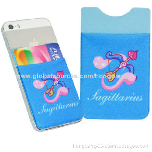 Sticky Mobile Phone Wallets, Sized 5.5 x 9cm
